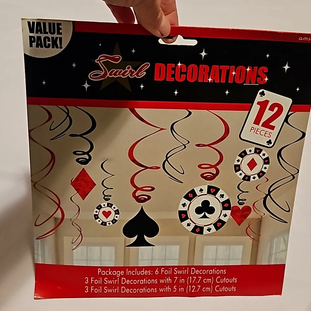 Party Decorations & Invitation Set  Lady Luck Casino Card Night